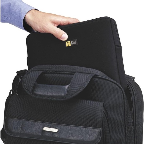 Case Logic Laptop Sleeve, Black Neoprene - Picture 7 of 7
